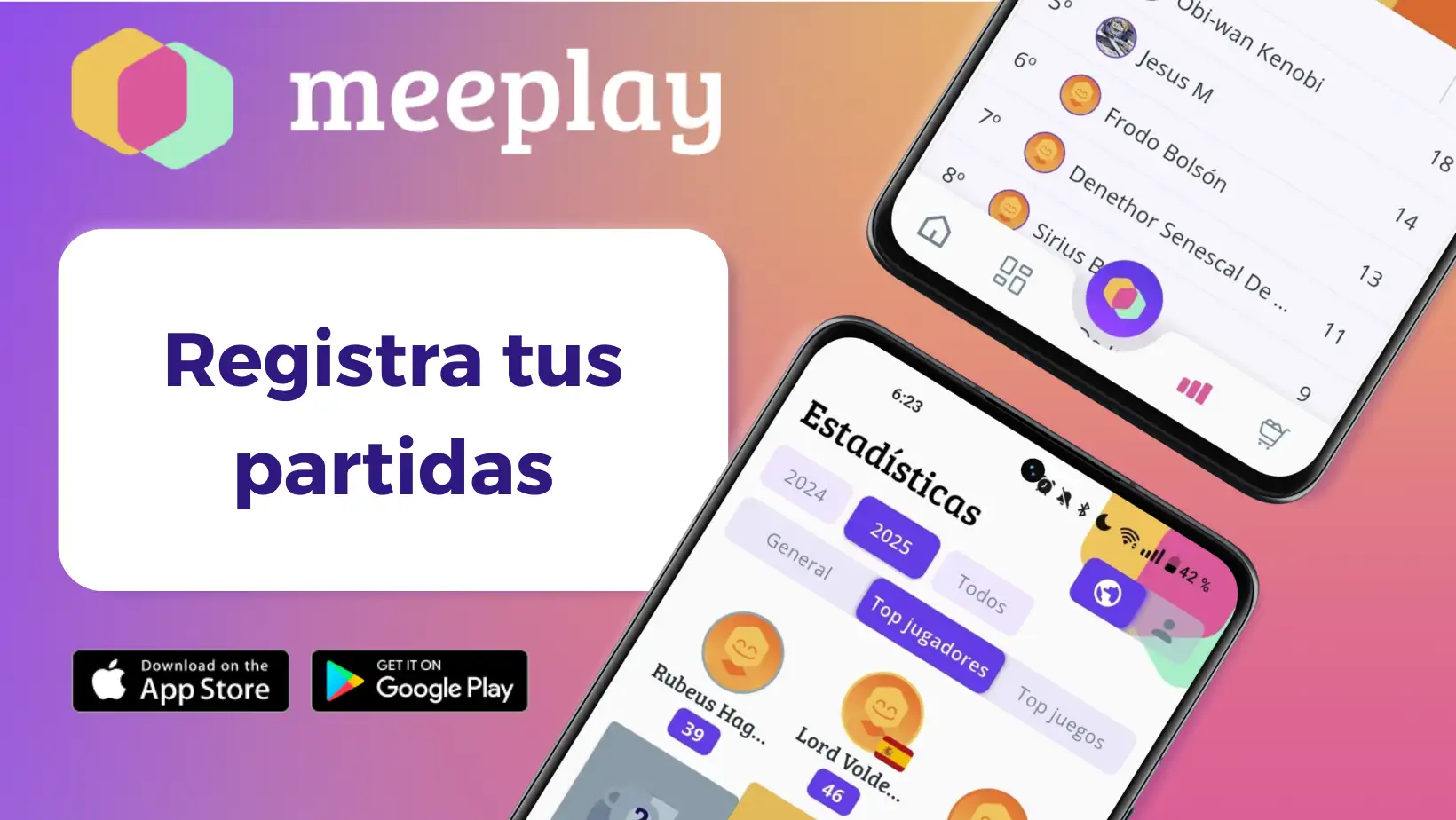 Estadísticas Juegos Mesa · Meeplay · Blog · Registrar