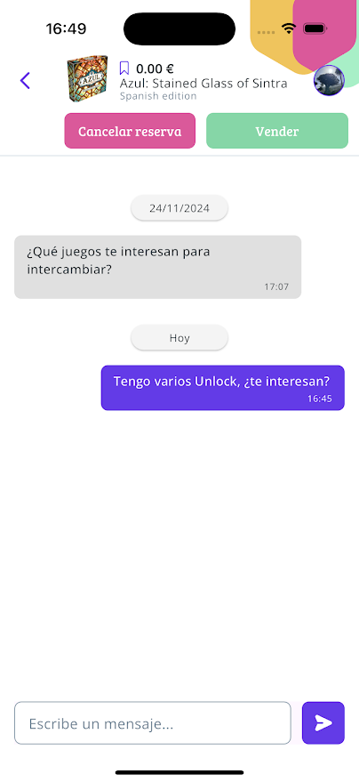 MEEPLAY APP • Juegos de Mesa • Chat Tienda