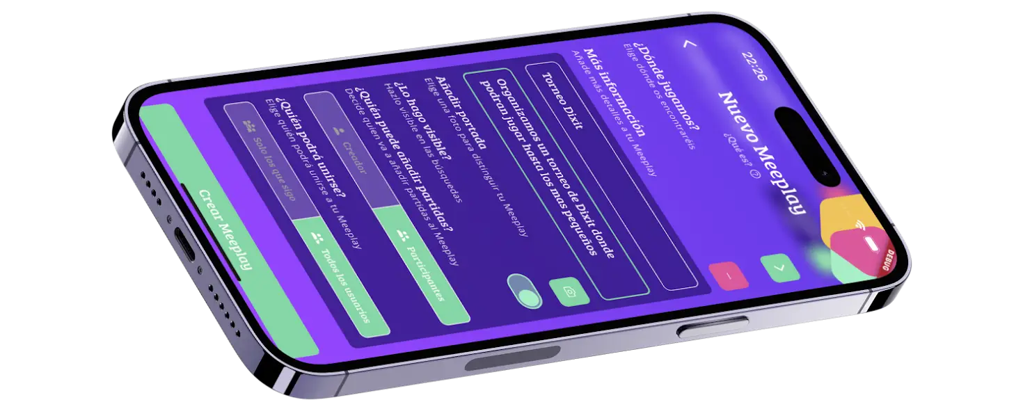 MEEPLAY APP • Juegos de Mesa • Nuevo Meeplay App Mockup