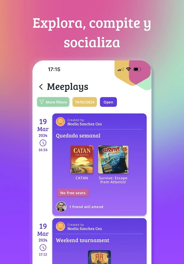 MEEPLAY APP • Juegos de Mesa • Explora Compite Socializa
