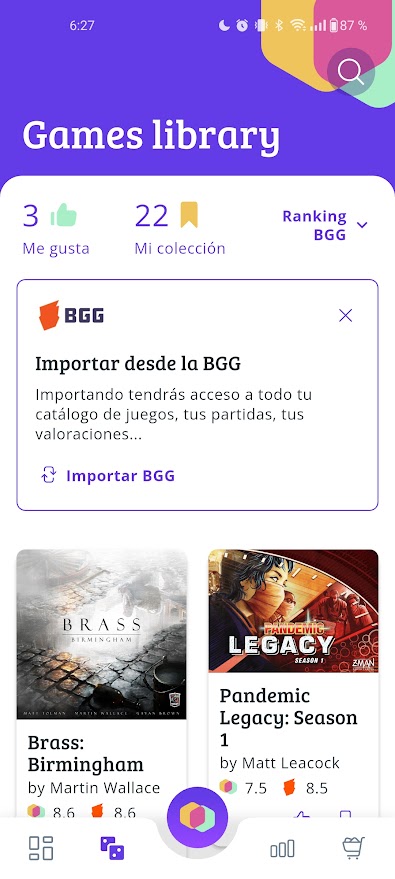 MEEPLAY APP • Juegos de Mesa • Games Library
